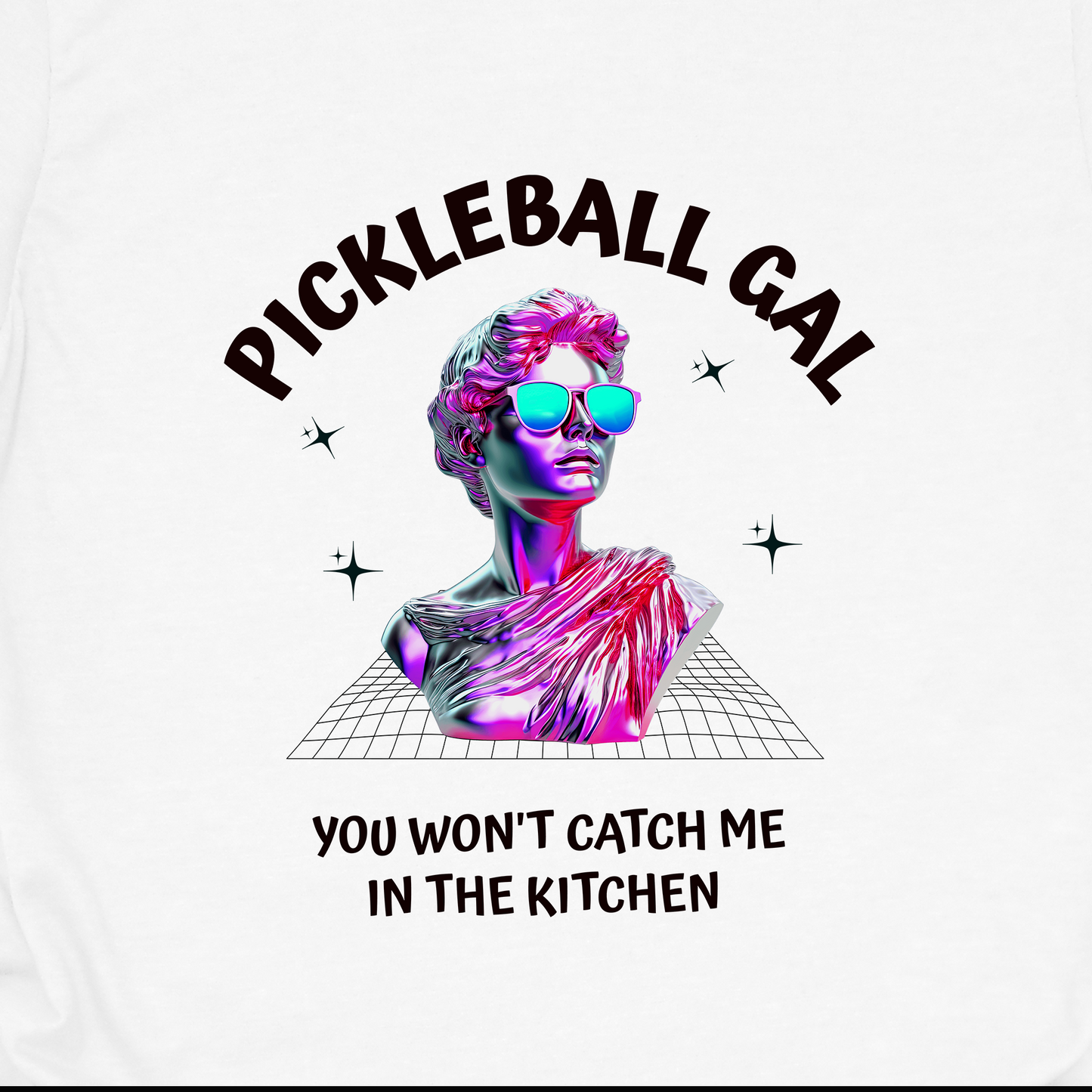Funny Pickleball Shirt for Women, You Won't Catch Me in the Kitchen Tee, Pickleball Gal Shirt, Gift for Women Who Play Pickleball, Pickleball Humor Shirt