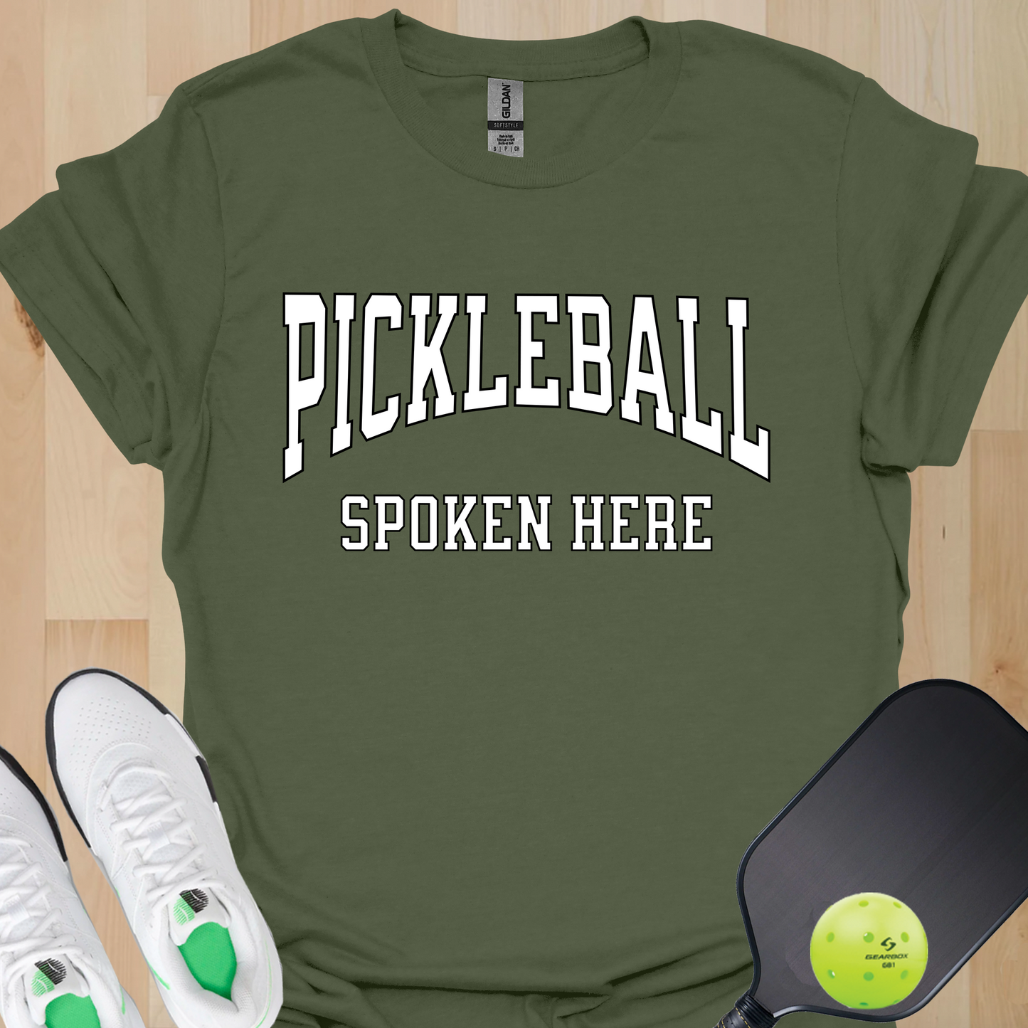 Pickleball Spoken Here Shirt – Classic Pickleball Tee for Players