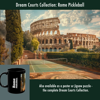Pickleball Gifts — Rome Dream Court Mug, Colosseum & Eternal City