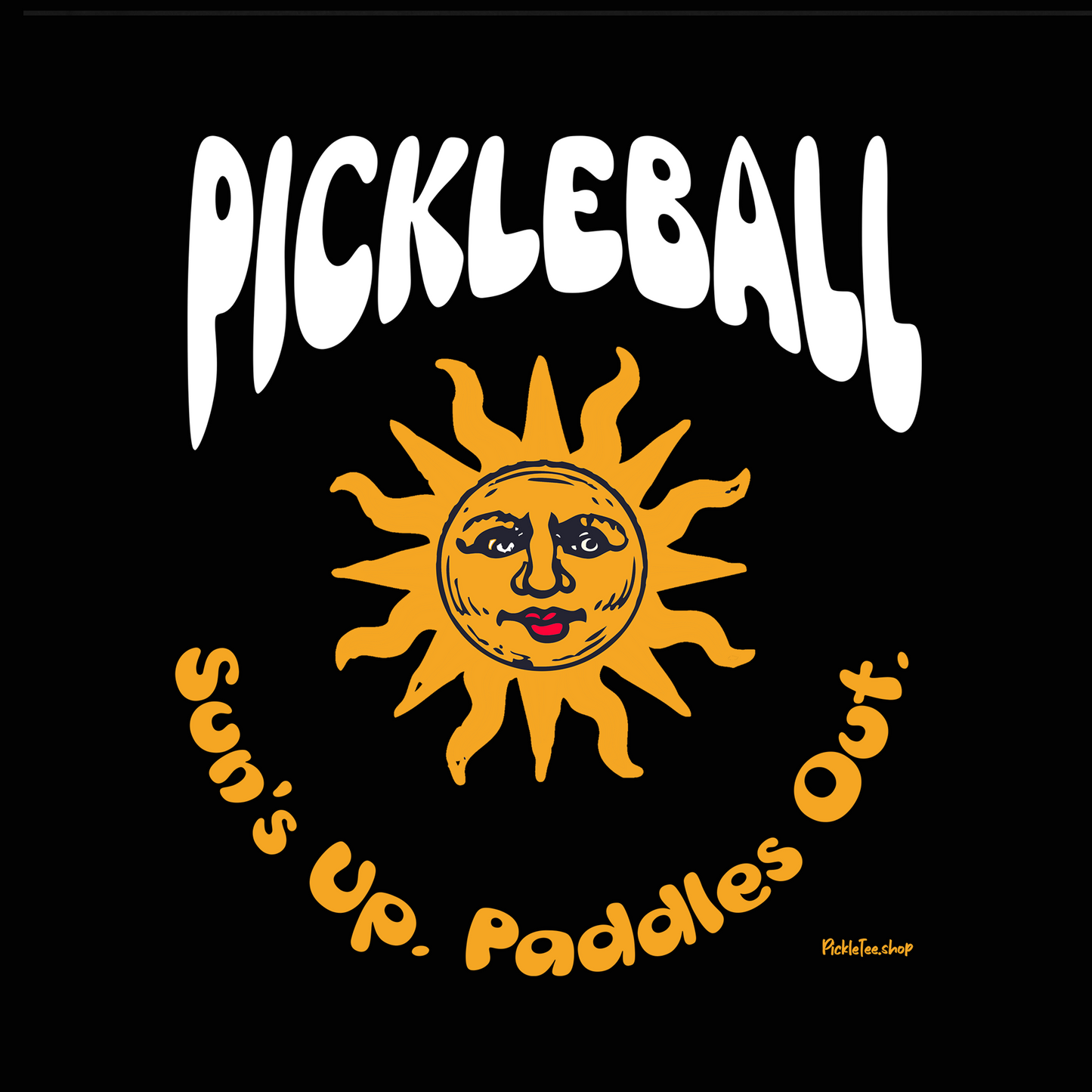 Sun's Up. Paddles Out! Pickleball T-Shirt – Funny Pickleball Tee for Early Morning Players