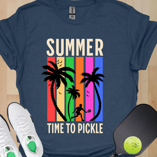 Summer Time to Pickle Shirt – Retro Pickleball Tee with Beach Vibes