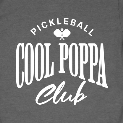 Cool Poppa Club Pickleball Shirt – Funny Pickleball Tee for Poppa, Grandfather Gift