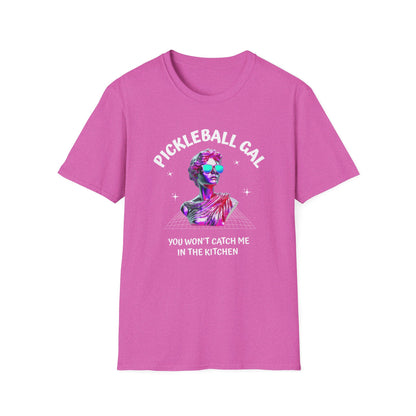 Funny Pickleball Shirt for Women, You Won't Catch Me in the Kitchen Tee, Pickleball Gal Shirt, Gift for Women Who Play Pickleball, Pickleball Humor Shirt
