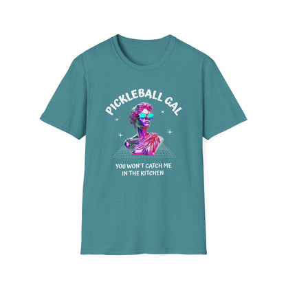 Funny Pickleball Shirt for Women, You Won't Catch Me in the Kitchen Tee, Pickleball Gal Shirt, Gift for Women Who Play Pickleball, Pickleball Humor Shirt