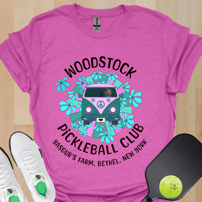 Woodstock Pickleball Club Shirt | Retro Festival Pickleball Tee | Funny Pickleball Gift | Pickleball Apparel
